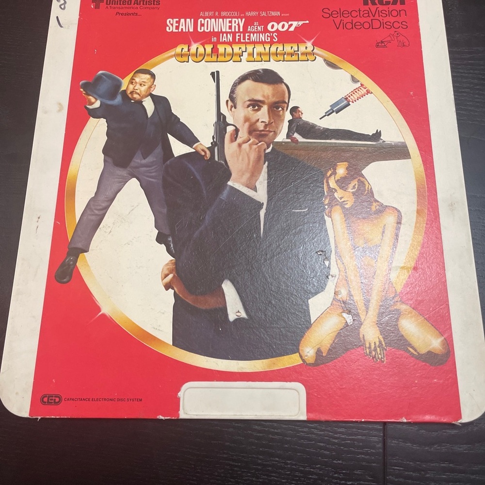James Bond 007 Goldfinger RCA CED Videodisc 1964 Film MGM Sean Connery